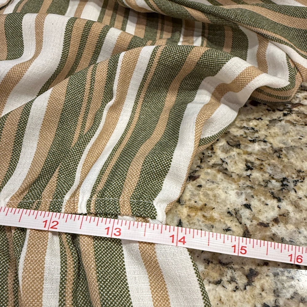 Naïf neutral striped boho chic long dress pockets SZ SM - Picture 9 of 12